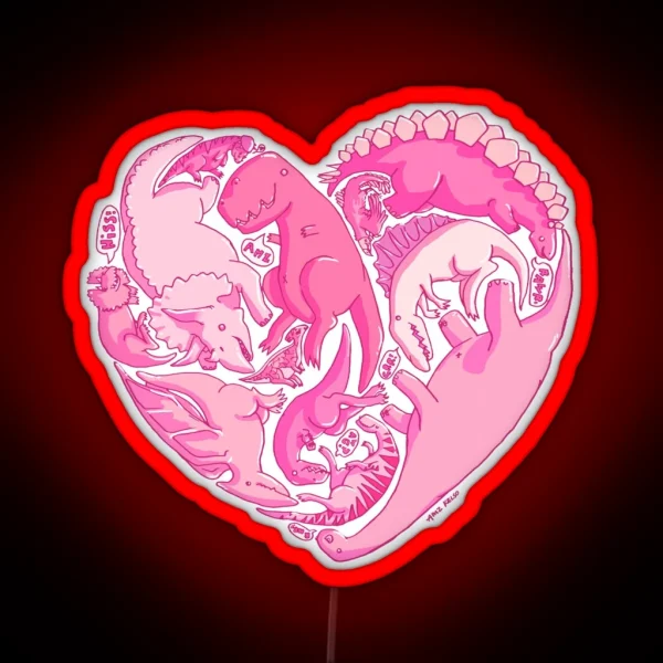 Loveasaurus RGB Neon Sign