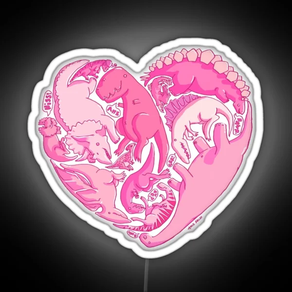 Loveasaurus RGB Neon Sign