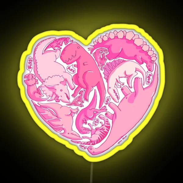 Loveasaurus RGB Neon Sign