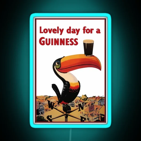 Lovely Day For A Guinness Letter RGB Neon Sign
