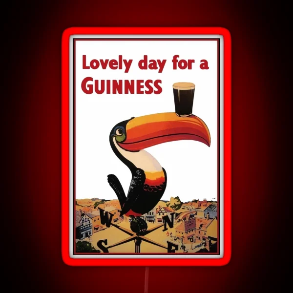 Lovely Day For A Guinness Letter RGB Neon Sign