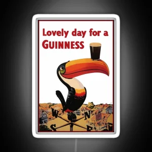 Lovely Day For A Guinness Letter RGB Neon Sign