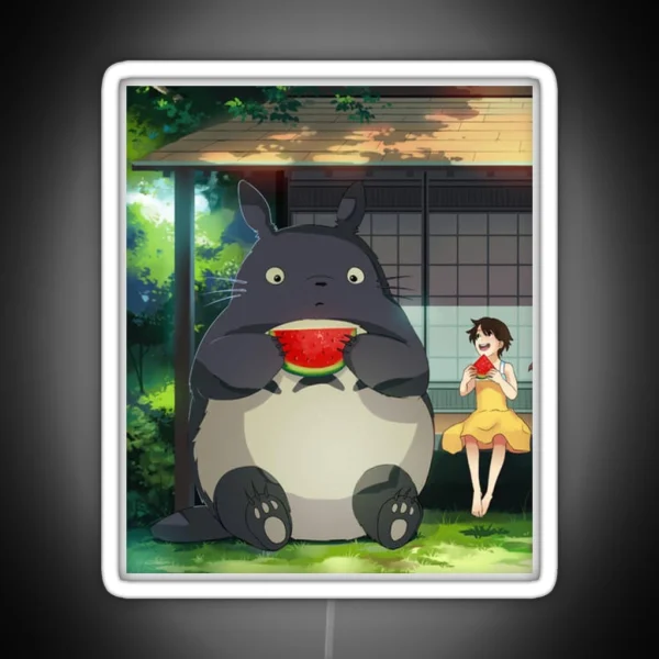 Lovely My Neighbor Totoro FANART RGB Neon Sign