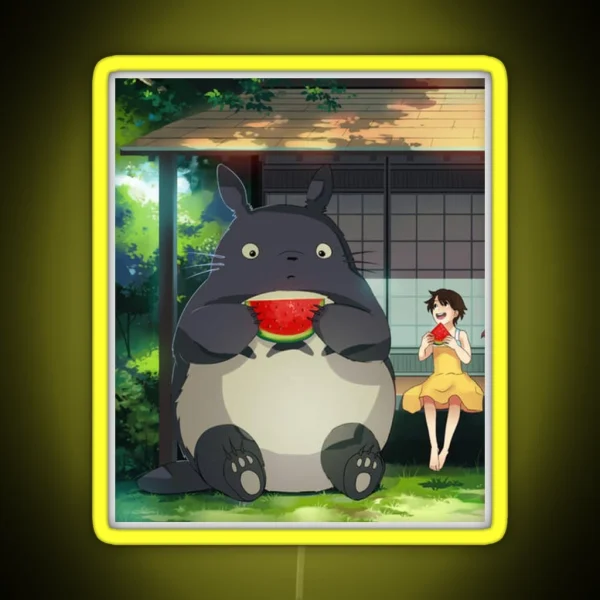 Lovely My Neighbor Totoro FANART RGB Neon Sign