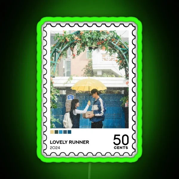Lovely Runner 2024 Stamp RGB Neon Sign