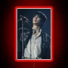 Neon sign for Lovely Runner featuring Byeon Woo Seok in RGB red.