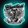 lover gift shovelhead classic fan rgb neon sign blue