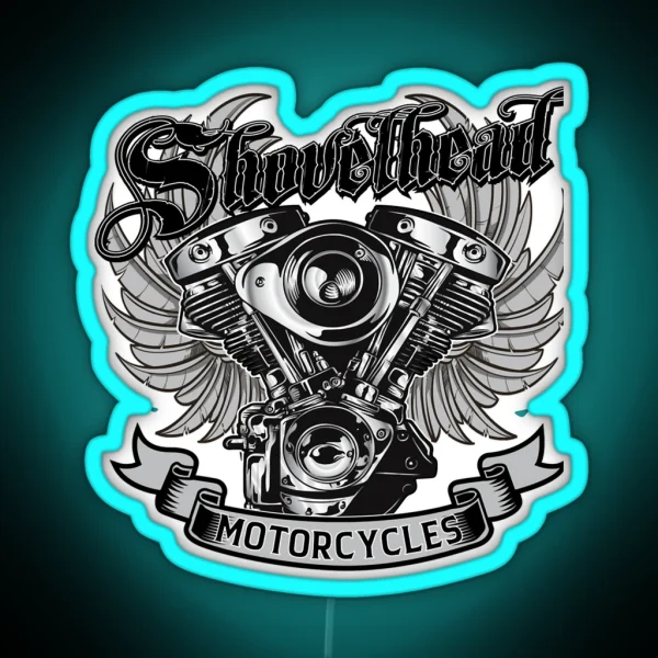Lover Gift Shovelhead Classic Fan RGB Neon Sign