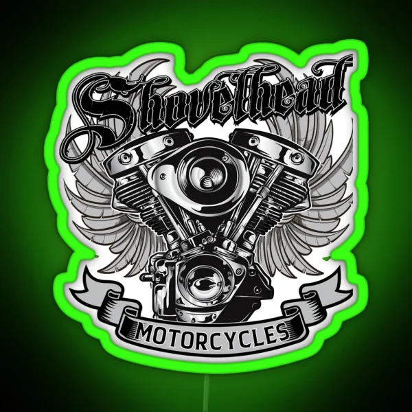 Lover Gift Shovelhead Classic Fan RGB Neon Sign