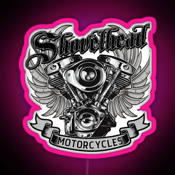 Lover Gift Shovelhead Classic Fan RGB Neon Sign