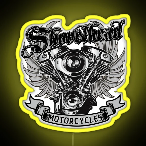 Lover Gift Shovelhead Classic Fan RGB Neon Sign
