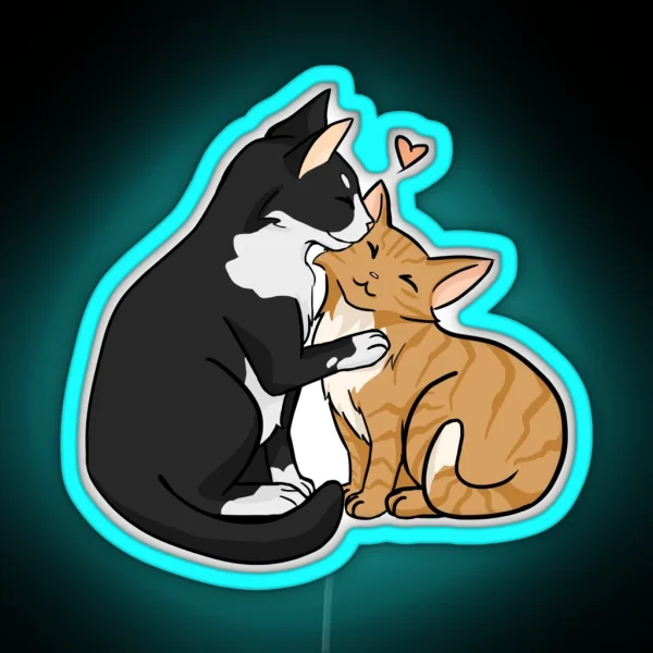 Loving Cats RGB Neon Sign
