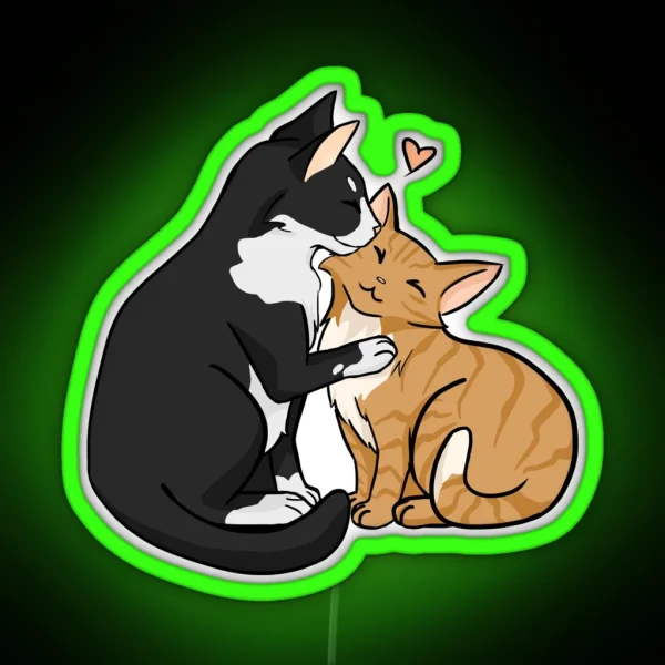 Loving Cats RGB Neon Sign