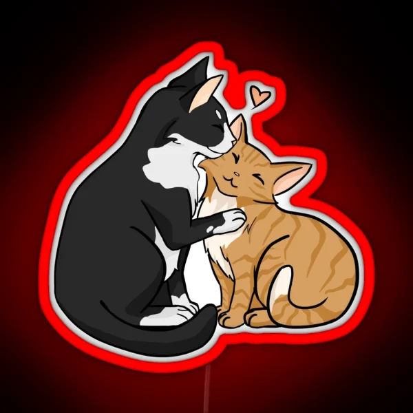 Loving Cats RGB Neon Sign