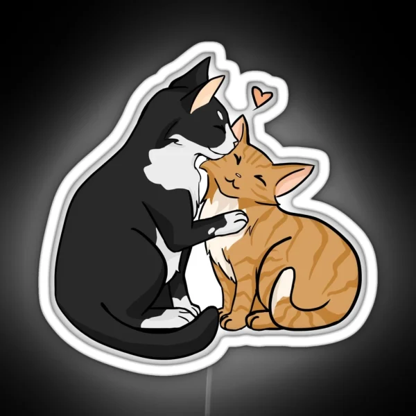 Loving Cats RGB Neon Sign