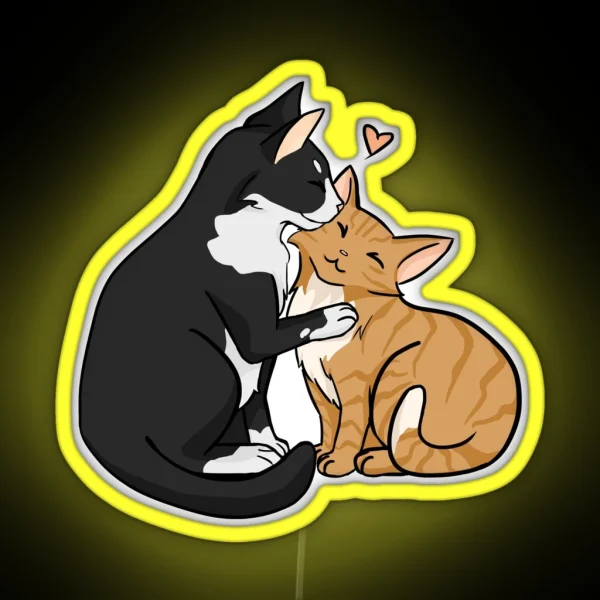 Loving Cats RGB Neon Sign