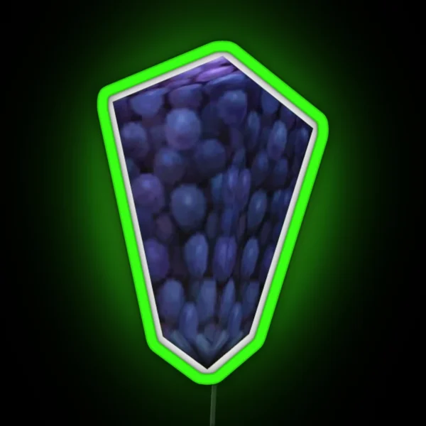 Low Poly Grapes RGB Neon Sign