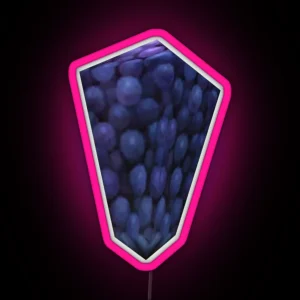 Low Poly Grapes RGB Neon Sign