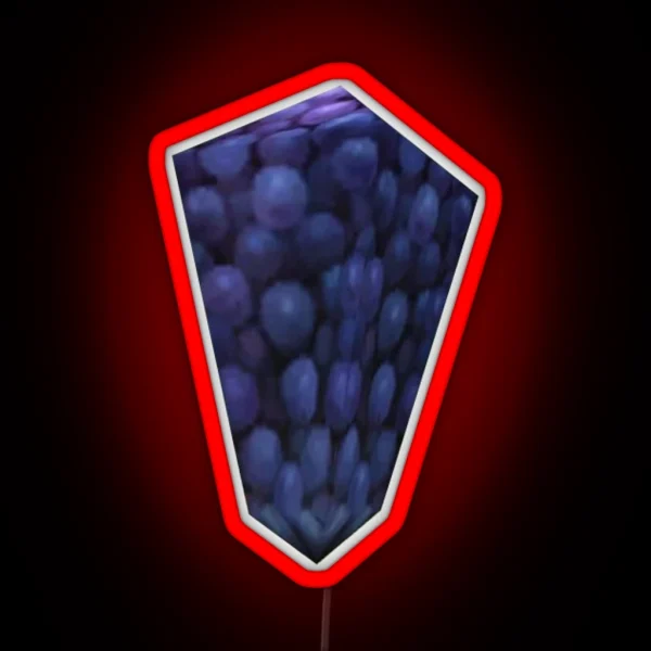 Low Poly Grapes RGB Neon Sign