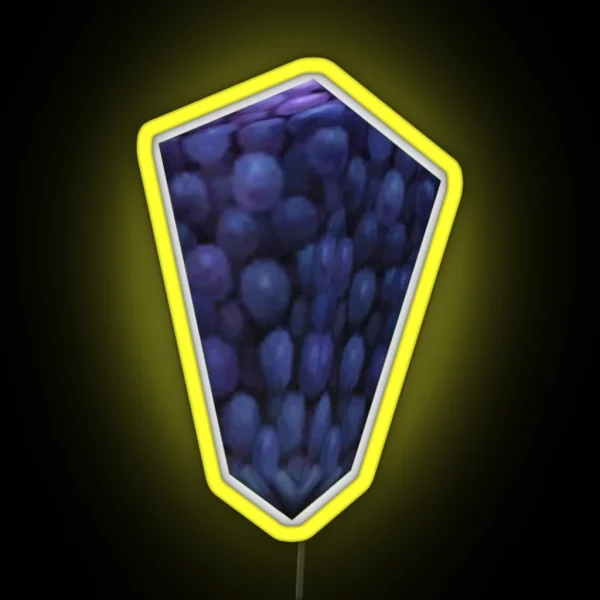 Low Poly Grapes RGB Neon Sign
