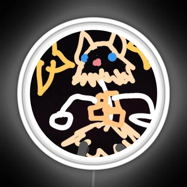 Low Quality Inosuke Doodle RGB Neon Sign