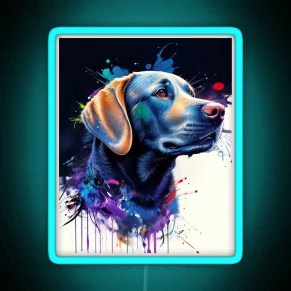 Loyal Labrador RGB Neon Sign