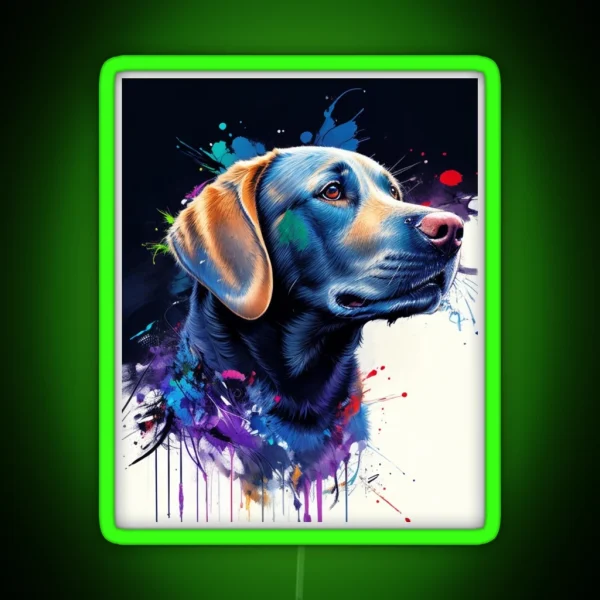 Loyal Labrador RGB Neon Sign