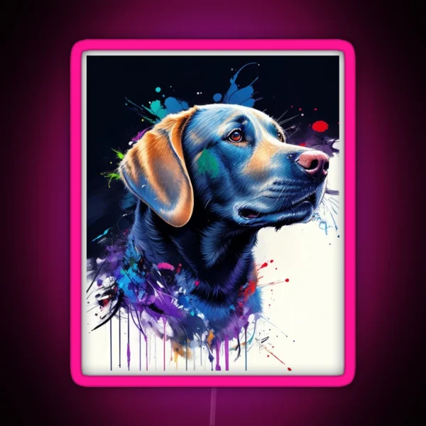 Loyal Labrador RGB Neon Sign