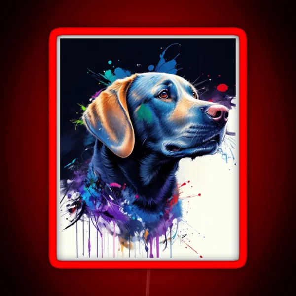 Loyal Labrador RGB Neon Sign