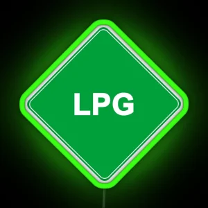 LPG Car Led Warning Sign RGB Neon Sign