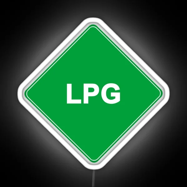 LPG Car Led Warning Sign RGB Neon Sign