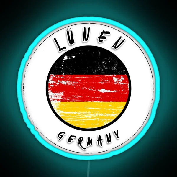 Lu Nen Germany Vintage Flag RGB Neon Sign