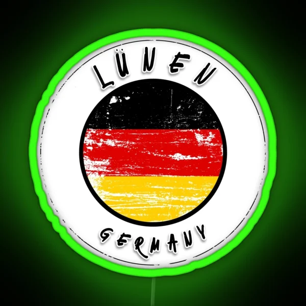 Lu Nen Germany Vintage Flag RGB Neon Sign
