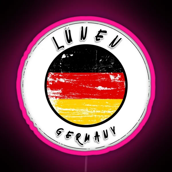 Lu Nen Germany Vintage Flag RGB Neon Sign
