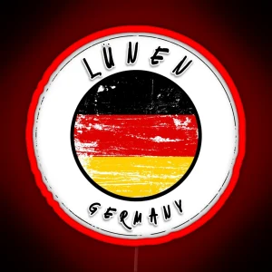 Lu Nen Germany Vintage Flag RGB Neon Sign