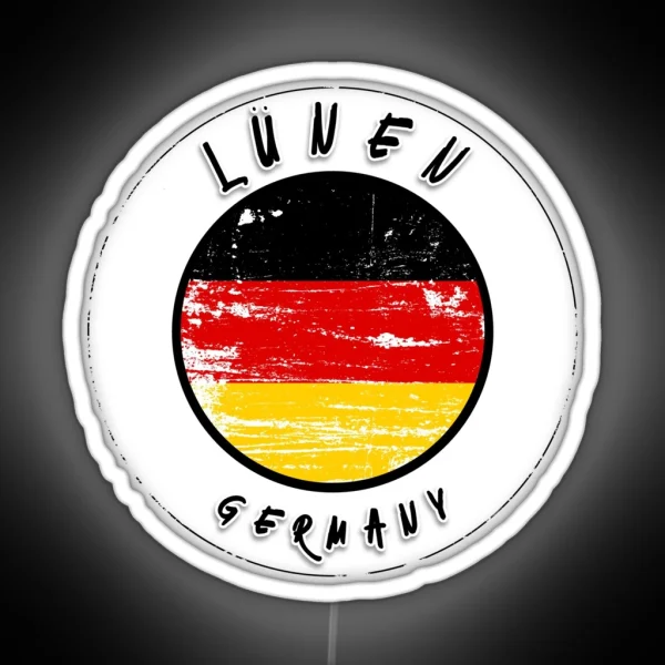 Lu Nen Germany Vintage Flag RGB Neon Sign