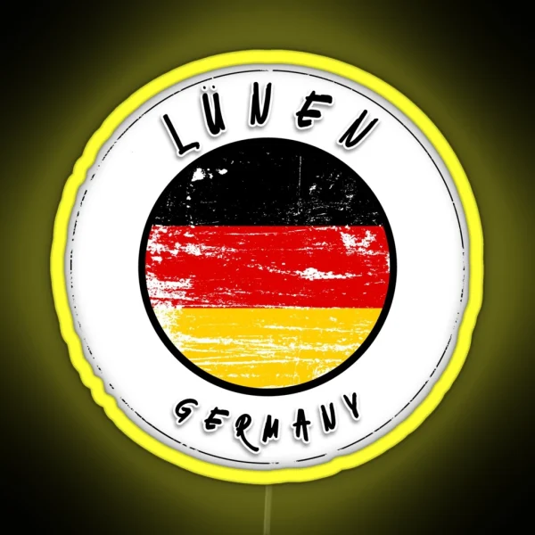 Lu Nen Germany Vintage Flag RGB Neon Sign