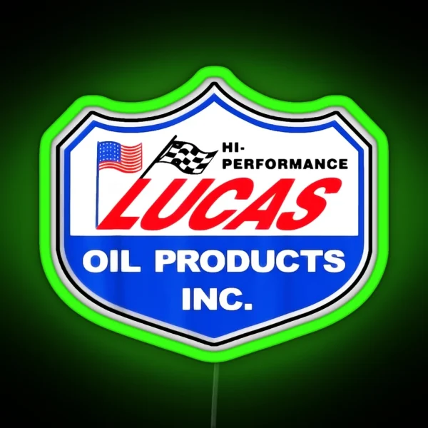 Lucas Oil Racing RGB Neon Sign