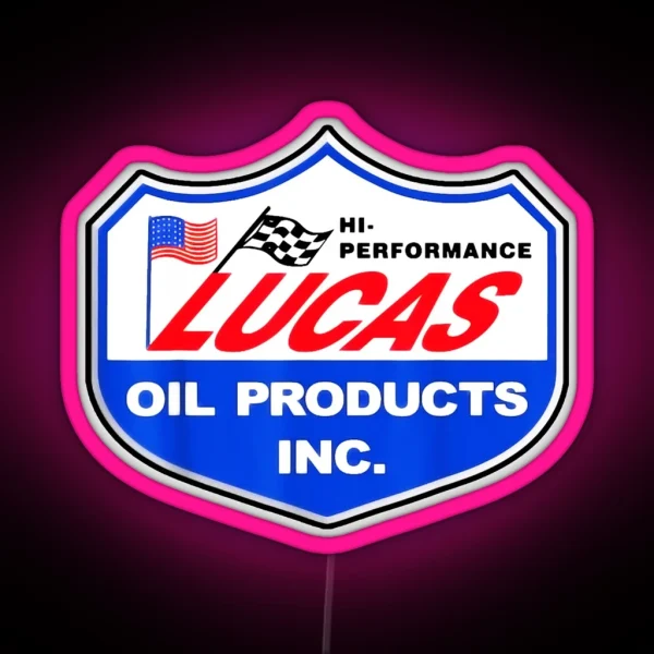 Lucas Oil Racing RGB Neon Sign