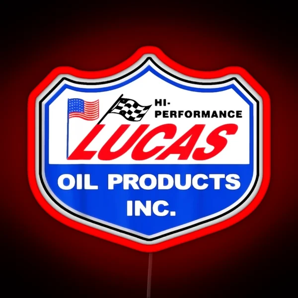 Lucas Oil Racing RGB Neon Sign