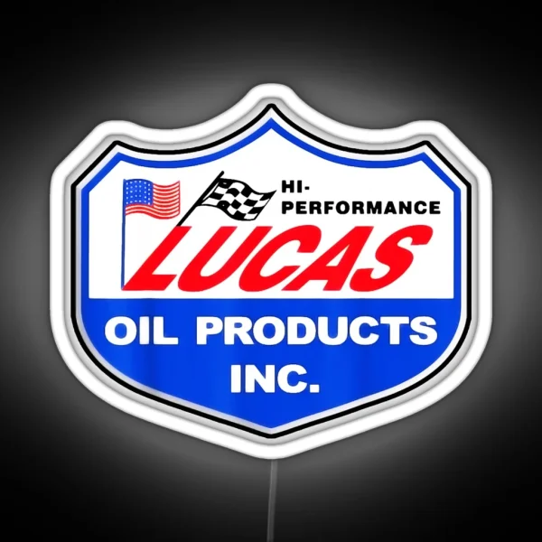 Lucas Oil Racing RGB Neon Sign