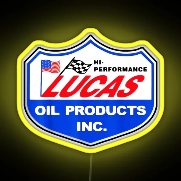 Lucas Oil Racing RGB Neon Sign