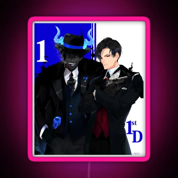 Lucifer And Big D Mafia AU RGB Neon Sign