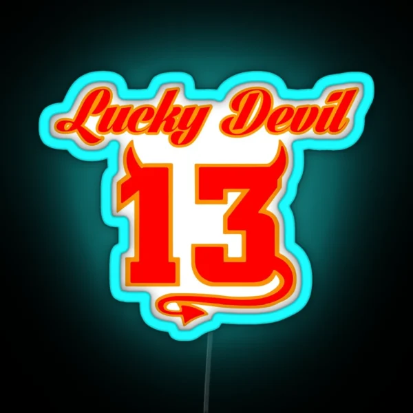 Lucky Devil 13 RGB Neon Sign