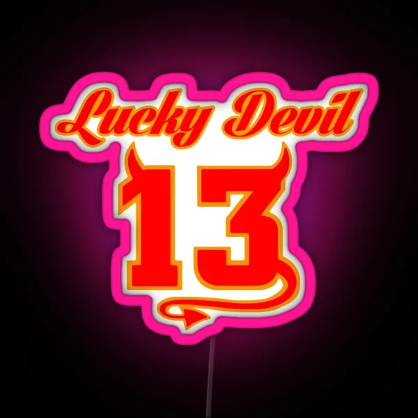 Lucky Devil 13 RGB Neon Sign
