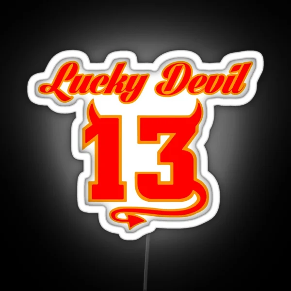 Lucky Devil 13 RGB Neon Sign
