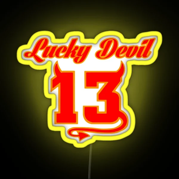 Lucky Devil 13 RGB Neon Sign