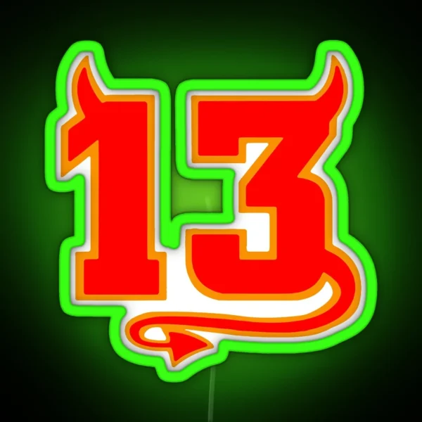 Lucky Devil 13 RGB Neon Sign