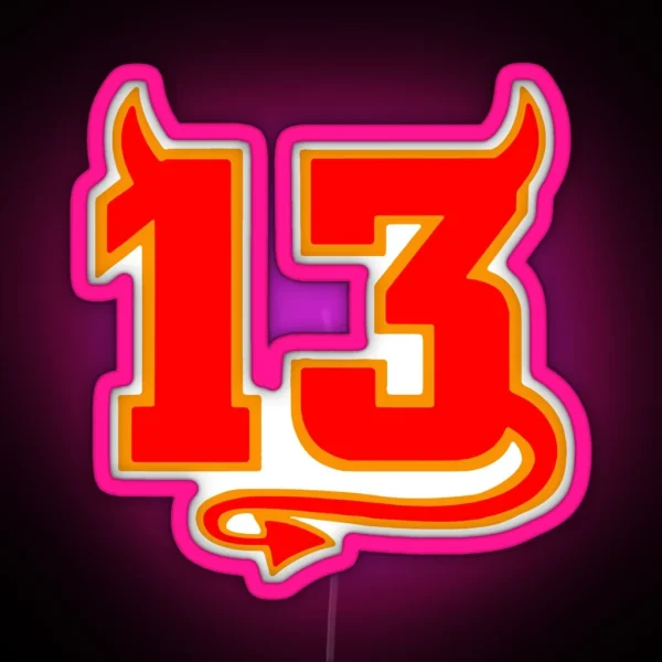 Lucky Devil 13 RGB Neon Sign