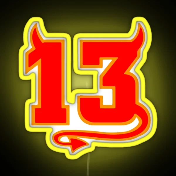 Lucky Devil 13 RGB Neon Sign